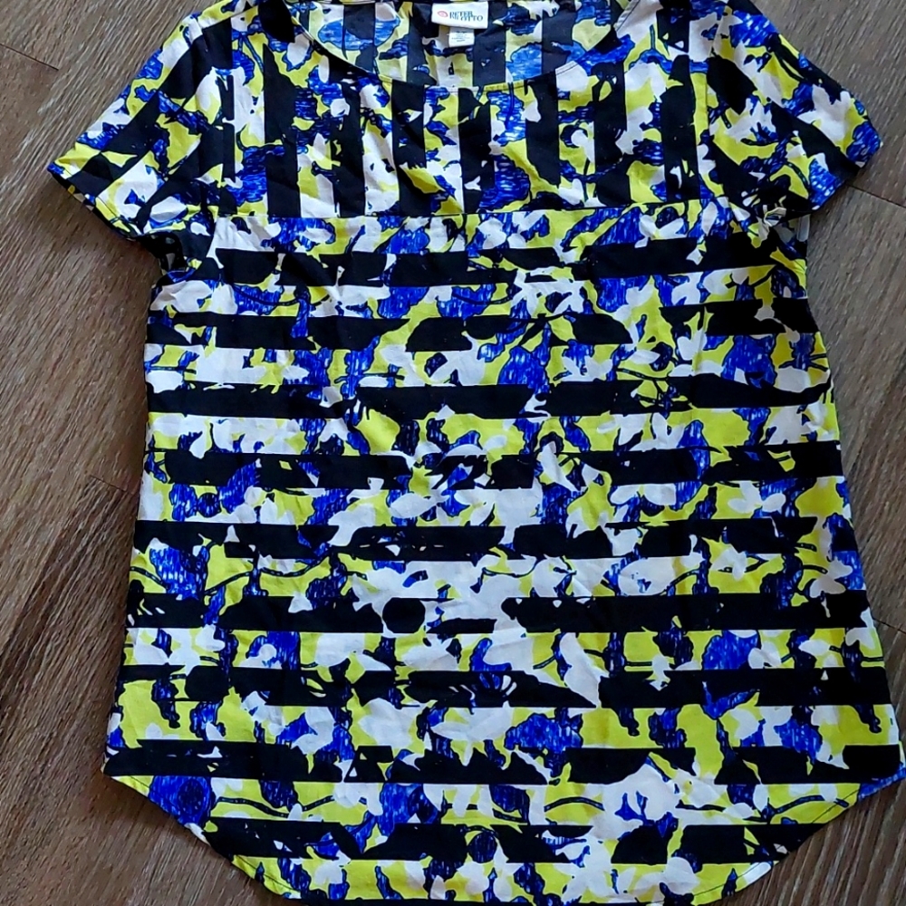 Peter Pilotto for Target Striped Floral Top